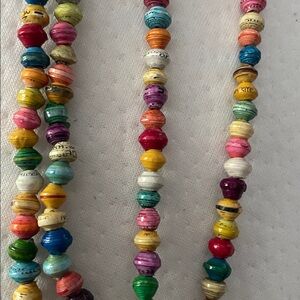 ✨ Noonday Collection Groovy Paper Bead Necklace 🌈